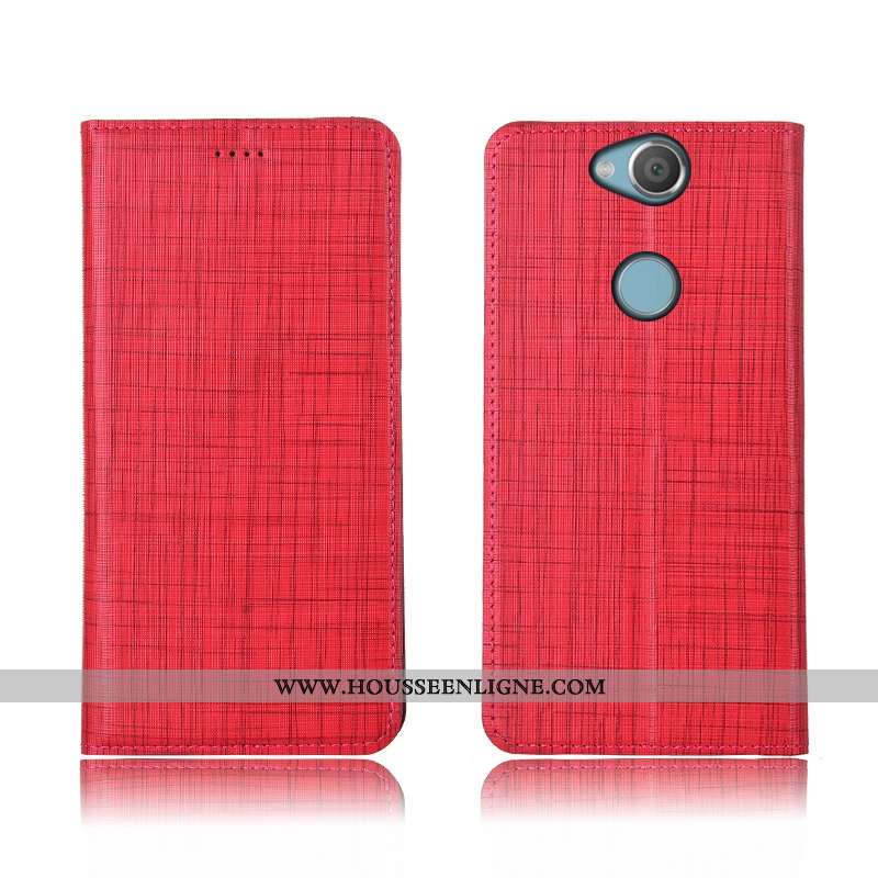 Étui Sony Xperia Xa2 Ultra Silicone Protection Cuir Véritable Fluide Doux Coque Incassable Bleu