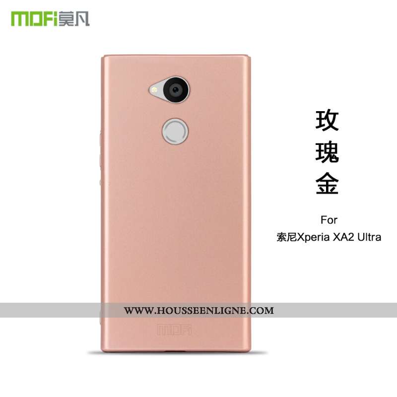 Étui Sony Xperia Xa2 Ultra Ultra Légère Téléphone Portable Tout Compris Rose Simple Délavé En Daim
