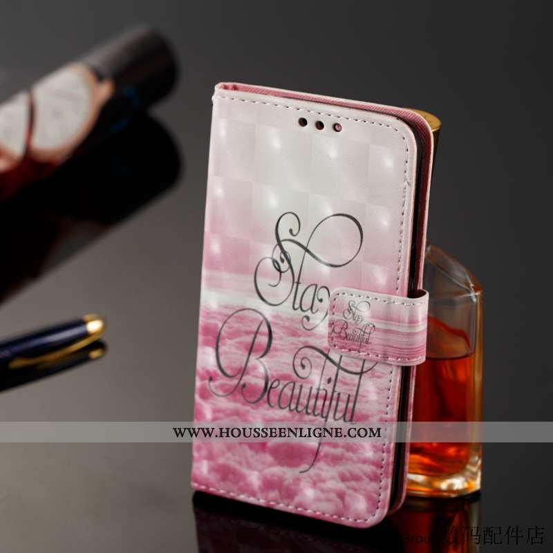 Étui Sony Xperia Xz Premium Cuir Protection Carte Rose Tout Compris Clamshell Téléphone Portable