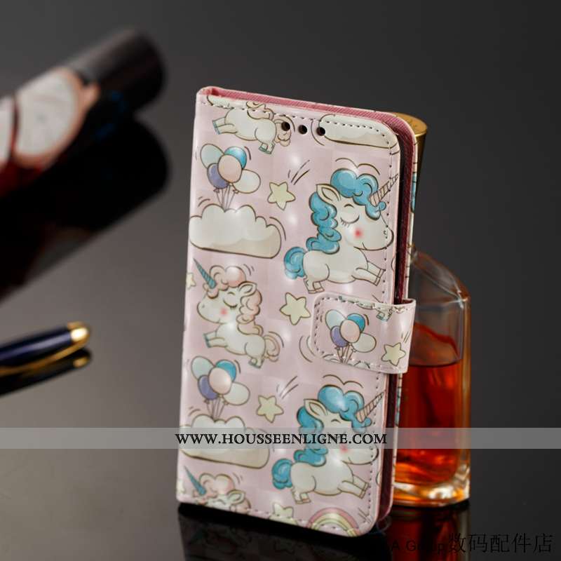 Étui Sony Xperia Xz Premium Cuir Protection Carte Rose Tout Compris Clamshell Téléphone Portable