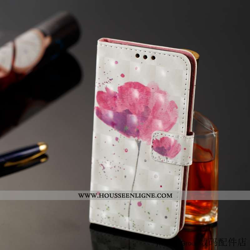 Étui Sony Xperia Xz Premium Cuir Protection Carte Rose Tout Compris Clamshell Téléphone Portable