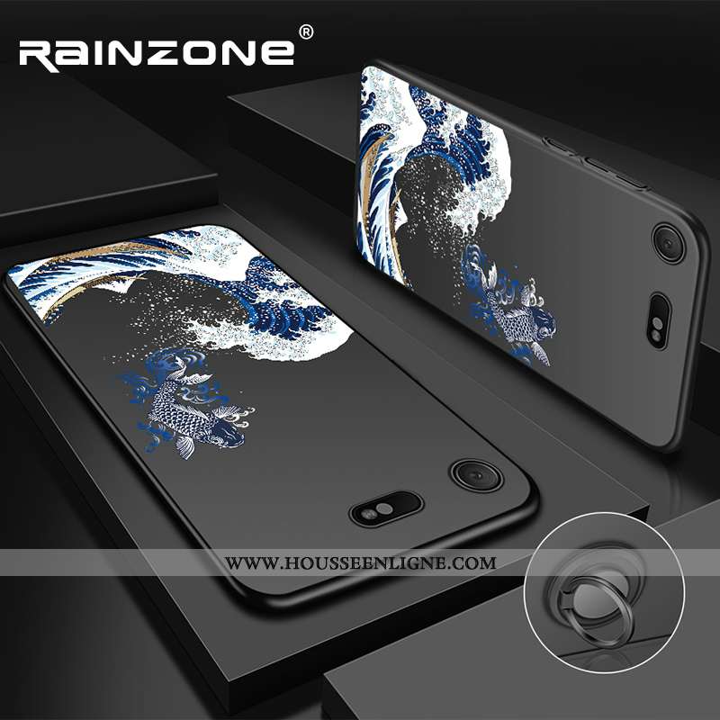 Étui Sony Xperia Xz Premium Silicone Protection Délavé En Daim Ultra Coque Style Chinois Noir