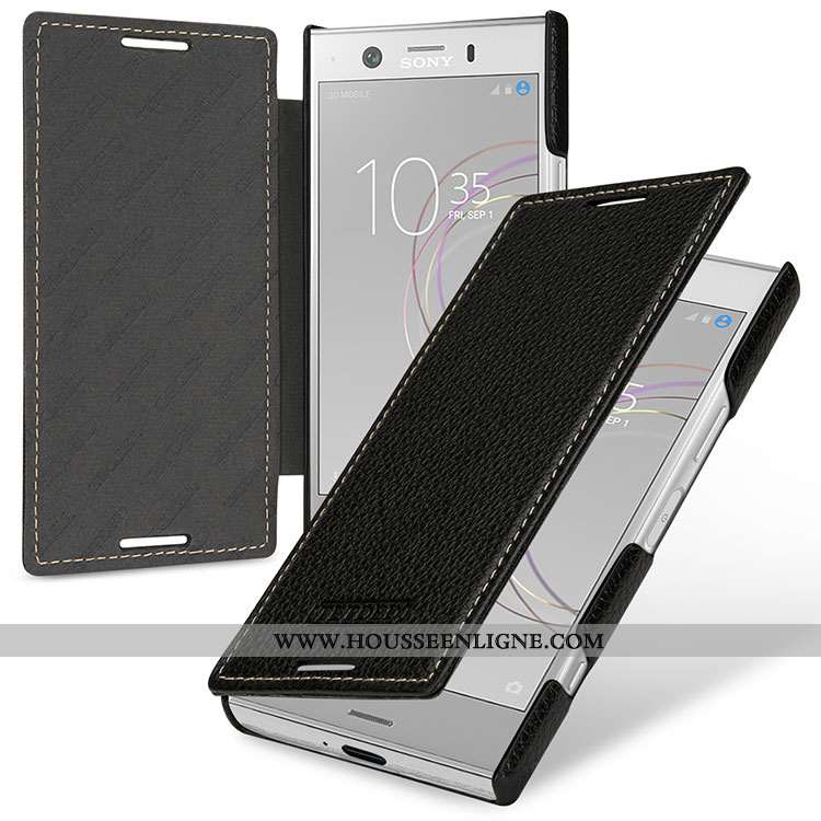Étui Sony Xperia Xz1 Compact Protection Cuir Véritable Incassable Rouge Housse Téléphone Portable