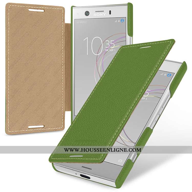 Étui Sony Xperia Xz1 Compact Protection Cuir Véritable Incassable Rouge Housse Téléphone Portable