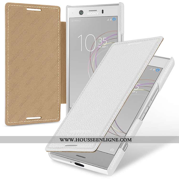 Étui Sony Xperia Xz1 Compact Protection Cuir Véritable Incassable Rouge Housse Téléphone Portable