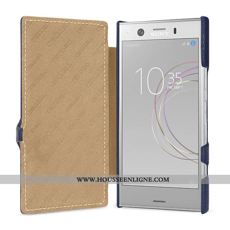Étui Sony Xperia Xz1 Compact Protection Cuir Véritable Incassable Rouge Housse Téléphone Portable