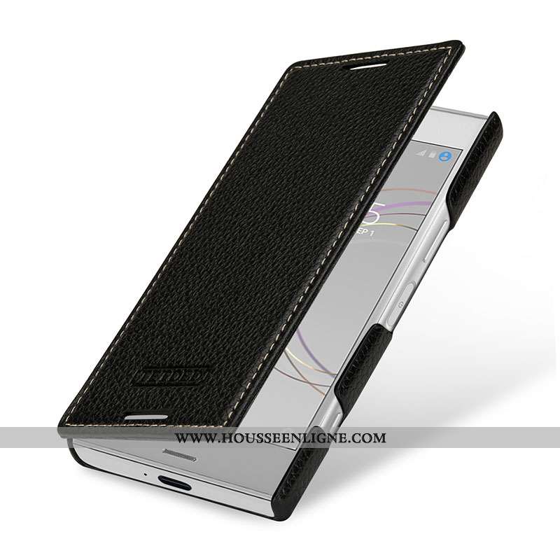 Étui Sony Xperia Xz1 Compact Protection Cuir Véritable Incassable Rouge Housse Téléphone Portable