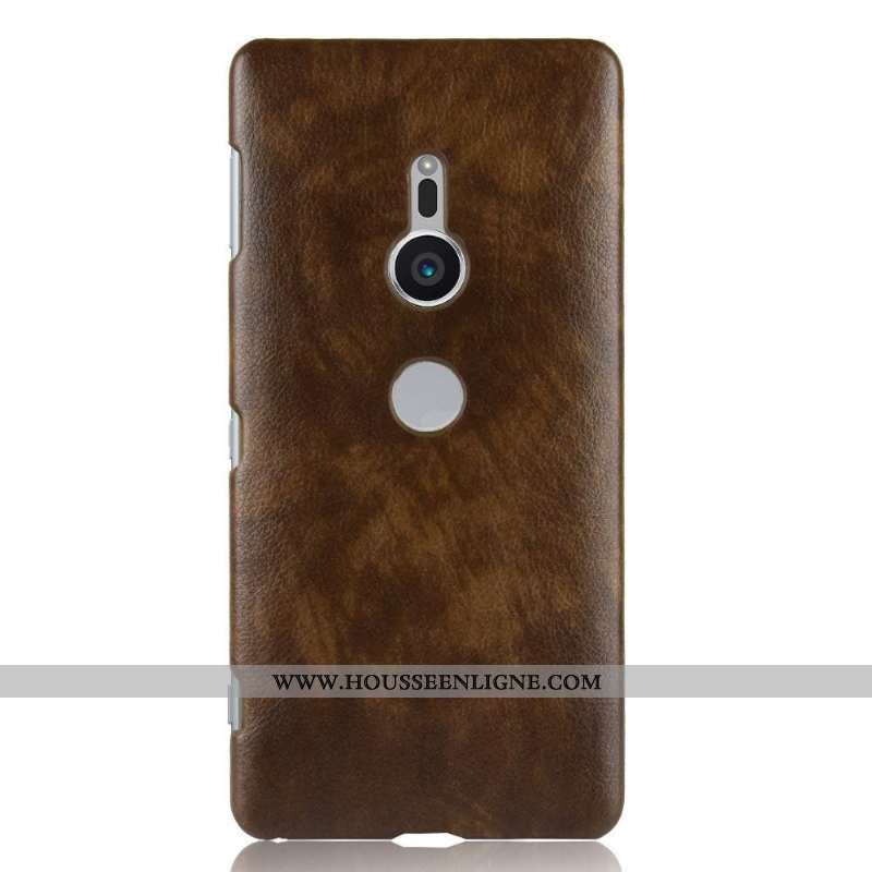 Étui Sony Xperia Xz2 Cuir Modèle Fleurie Incassable Protection Coque Rouge
