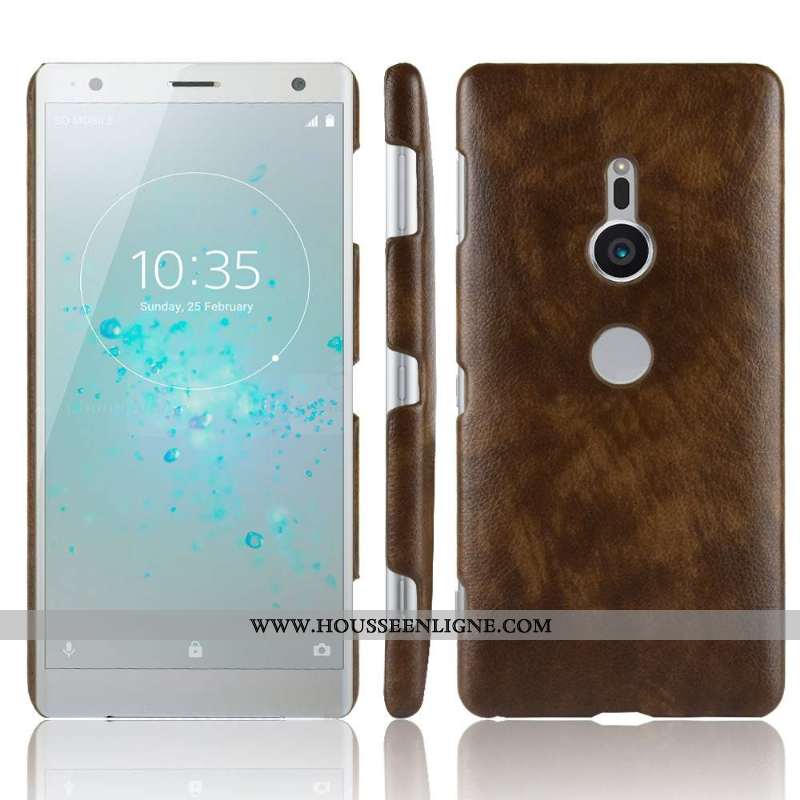 Étui Sony Xperia Xz2 Cuir Modèle Fleurie Incassable Protection Coque Rouge