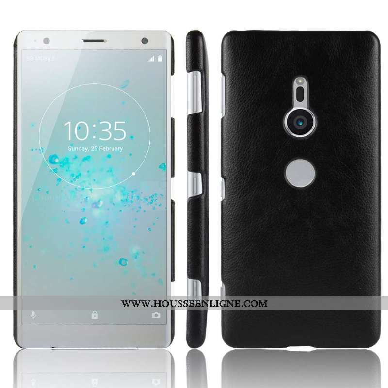 Étui Sony Xperia Xz2 Cuir Modèle Fleurie Incassable Protection Coque Rouge