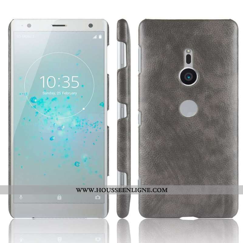 Étui Sony Xperia Xz2 Cuir Modèle Fleurie Incassable Protection Coque Rouge