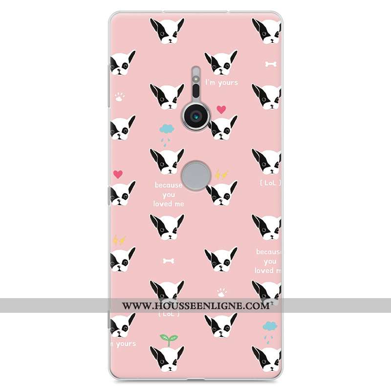 Étui Sony Xperia Xz2 Fluide Doux Protection Tout Compris Téléphone Portable Dessin Animé Gris