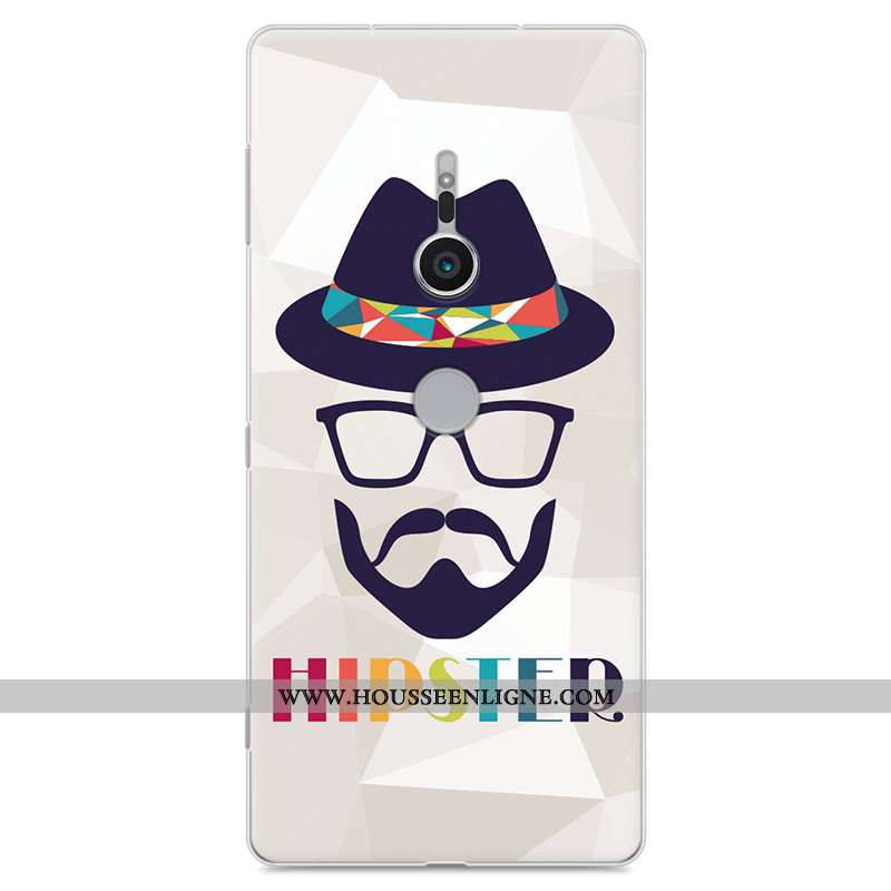 Étui Sony Xperia Xz2 Fluide Doux Protection Tout Compris Téléphone Portable Dessin Animé Gris