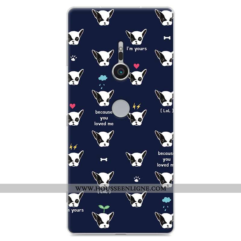 Étui Sony Xperia Xz2 Fluide Doux Protection Tout Compris Téléphone Portable Dessin Animé Gris
