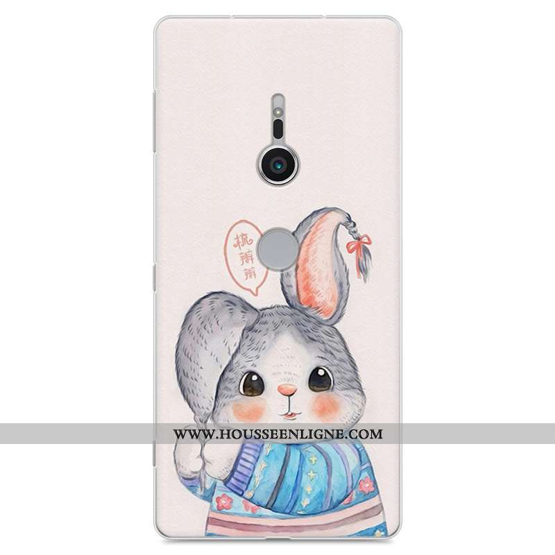 Étui Sony Xperia Xz2 Fluide Doux Protection Tout Compris Téléphone Portable Dessin Animé Gris