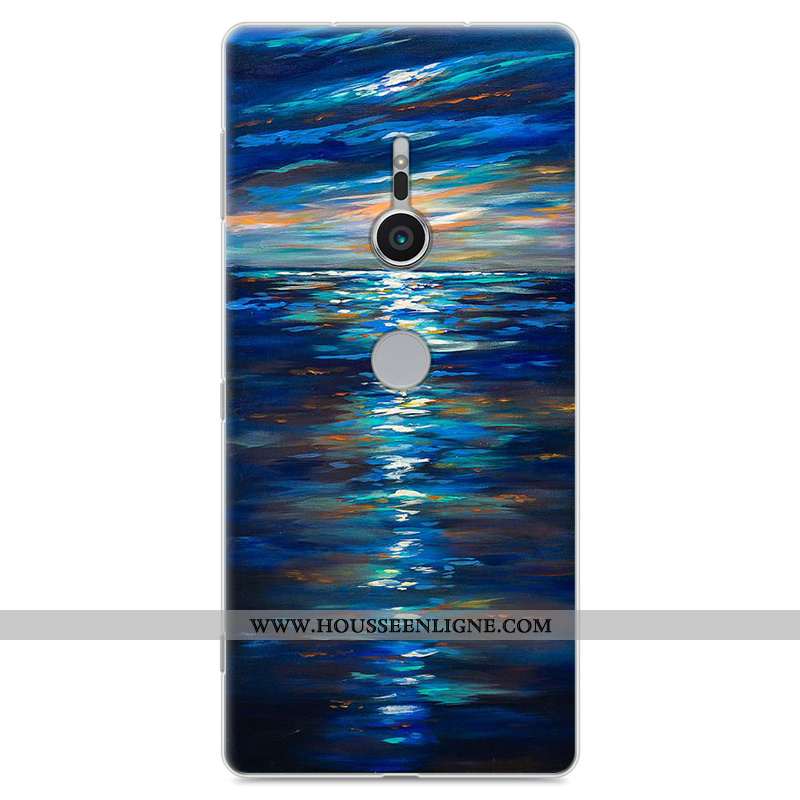 Étui Sony Xperia Xz2 Fluide Doux Protection Tout Compris Téléphone Portable Dessin Animé Gris