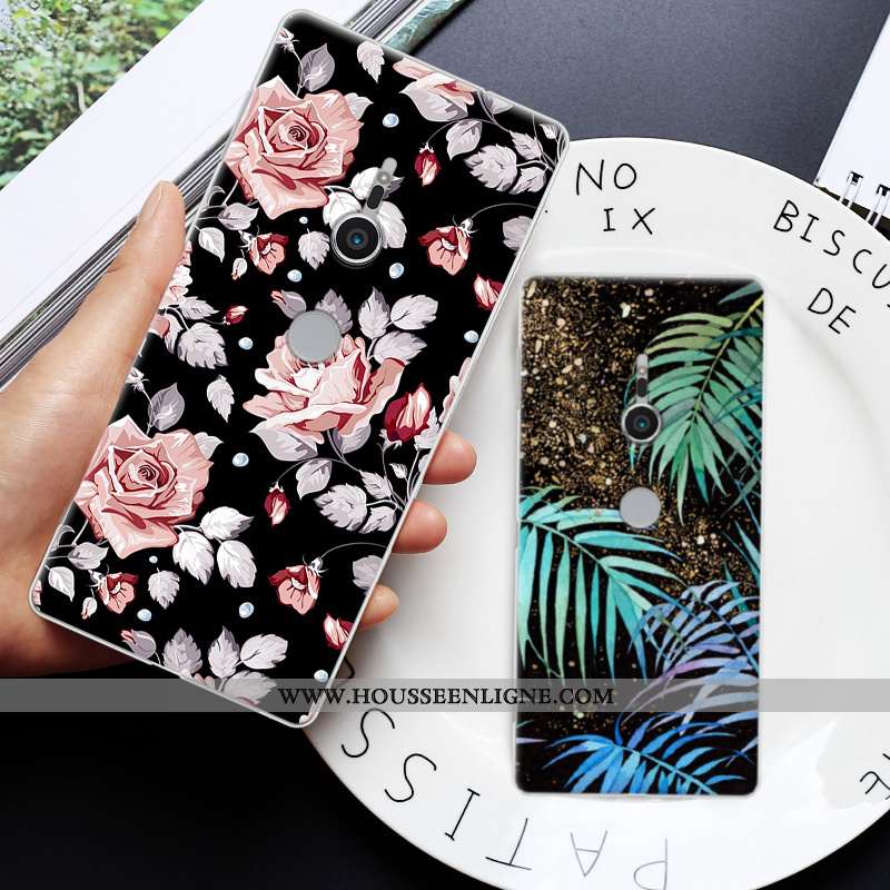 Étui Sony Xperia Xz2 Fluide Doux Protection Tout Compris Téléphone Portable Dessin Animé Gris