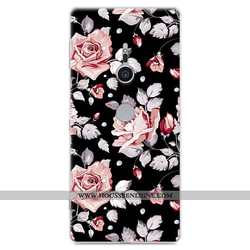 Étui Sony Xperia Xz2 Fluide Doux Protection Tout Compris Téléphone Portable Dessin Animé Gris