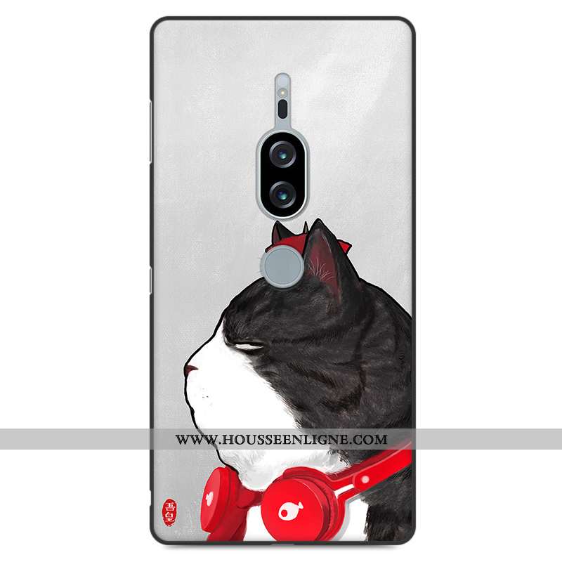 Étui Sony Xperia Xz2 Premium Protection Fluide Doux Jaune Téléphone Portable Incassable Coque