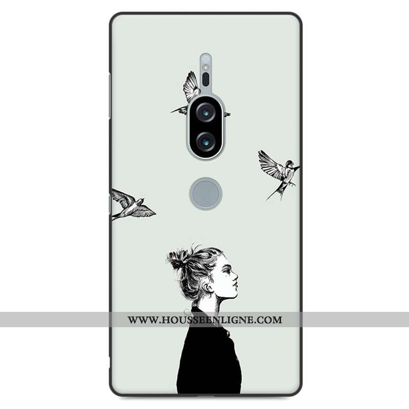 Étui Sony Xperia Xz2 Premium Protection Fluide Doux Jaune Téléphone Portable Incassable Coque