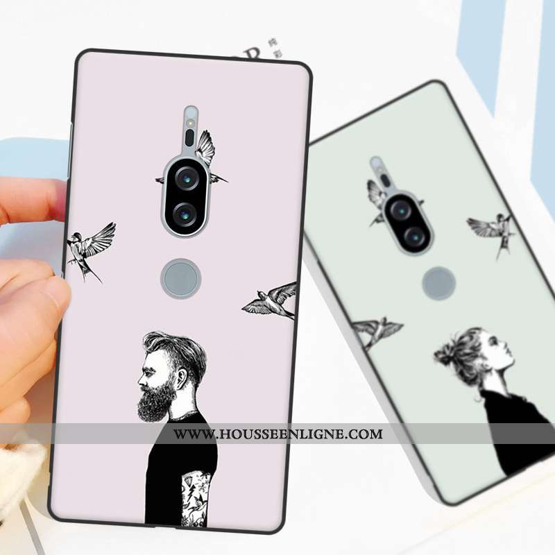 Étui Sony Xperia Xz2 Premium Protection Fluide Doux Jaune Téléphone Portable Incassable Coque
