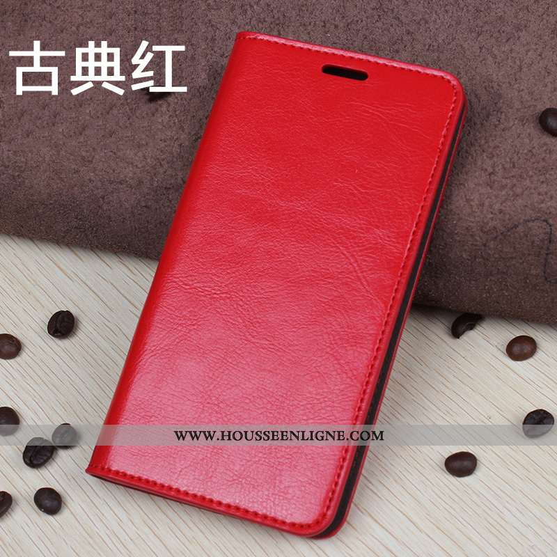 Étui Sony Xperia Xz2 Protection Cuir Véritable Cuir Coque Téléphone Portable Marron Housse