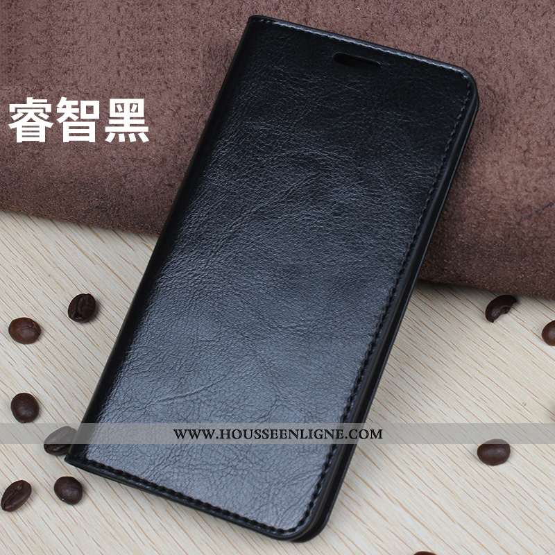 Étui Sony Xperia Xz2 Protection Cuir Véritable Cuir Coque Téléphone Portable Marron Housse