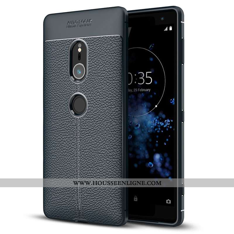 Étui Sony Xperia Xz2 Protection Fluide Doux Silicone Noir Téléphone Portable Tout Compris
