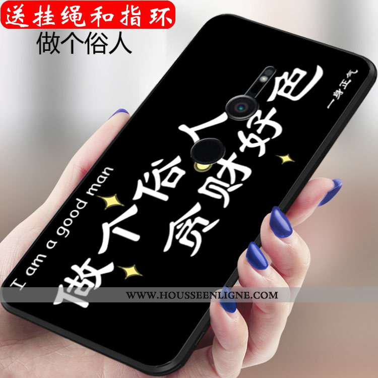 Étui Sony Xperia Xz3 Créatif Tendance Téléphone Portable Fluide Doux Silicone Personnalité Rose