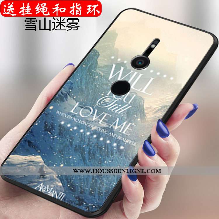 Étui Sony Xperia Xz3 Créatif Tendance Téléphone Portable Fluide Doux Silicone Personnalité Rose