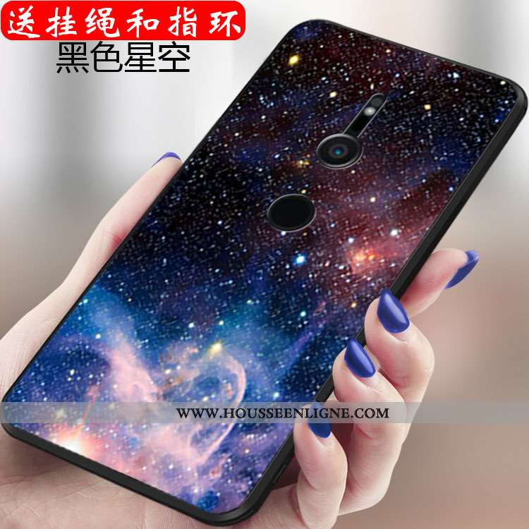 Étui Sony Xperia Xz3 Créatif Tendance Téléphone Portable Fluide Doux Silicone Personnalité Rose