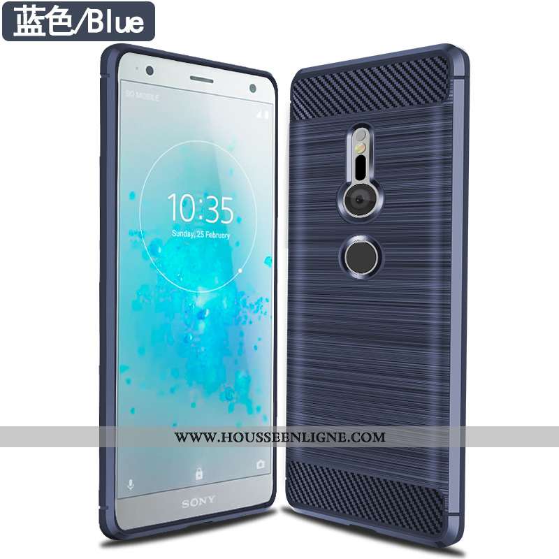 Étui Sony Xperia Xz3 Fluide Doux Silicone Tout Compris Incassable Noir Téléphone Portable