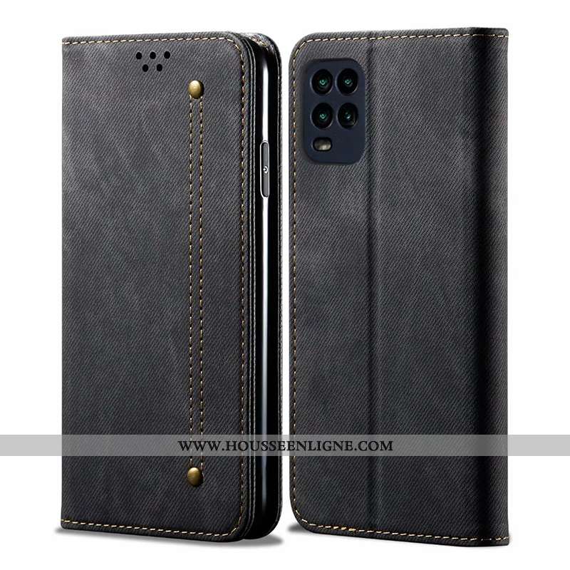 Étui Xiaomi Mi 10 Lite Cuir Protection Housse Tout Compris Carte Coque Business Marron
