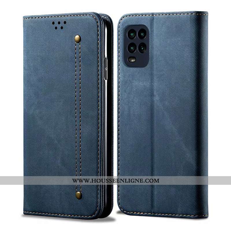 Étui Xiaomi Mi 10 Lite Cuir Protection Housse Tout Compris Carte Coque Business Marron
