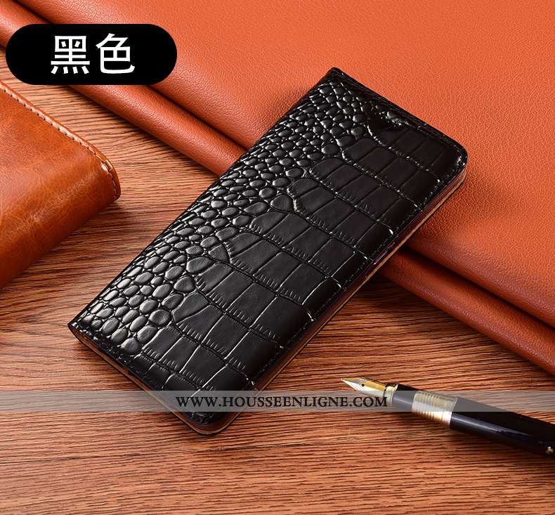 Étui Xiaomi Mi 10 Lite Cuir Véritable Protection Coque Jeunesse Housse Incassable Marron