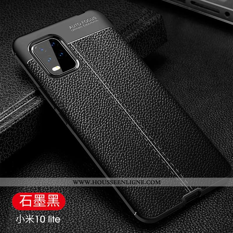 Étui Xiaomi Mi 10 Lite Fluide Doux Protection Refroidissement Business Jeunesse Luxe Bleu