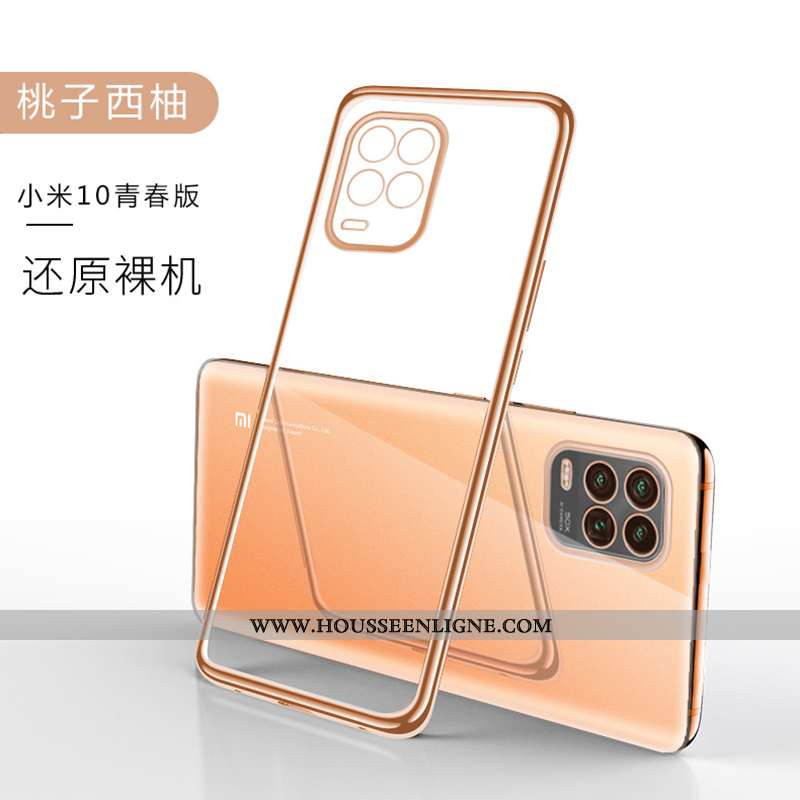 Étui Xiaomi Mi 10 Lite Fluide Doux Silicone Légère Ultra Tout Compris Bleu Créatif