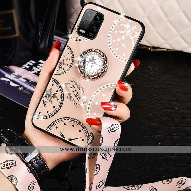 Étui Xiaomi Mi 10 Lite Personnalité Créatif Fluide Doux Silicone Tout Compris Luxe Argent