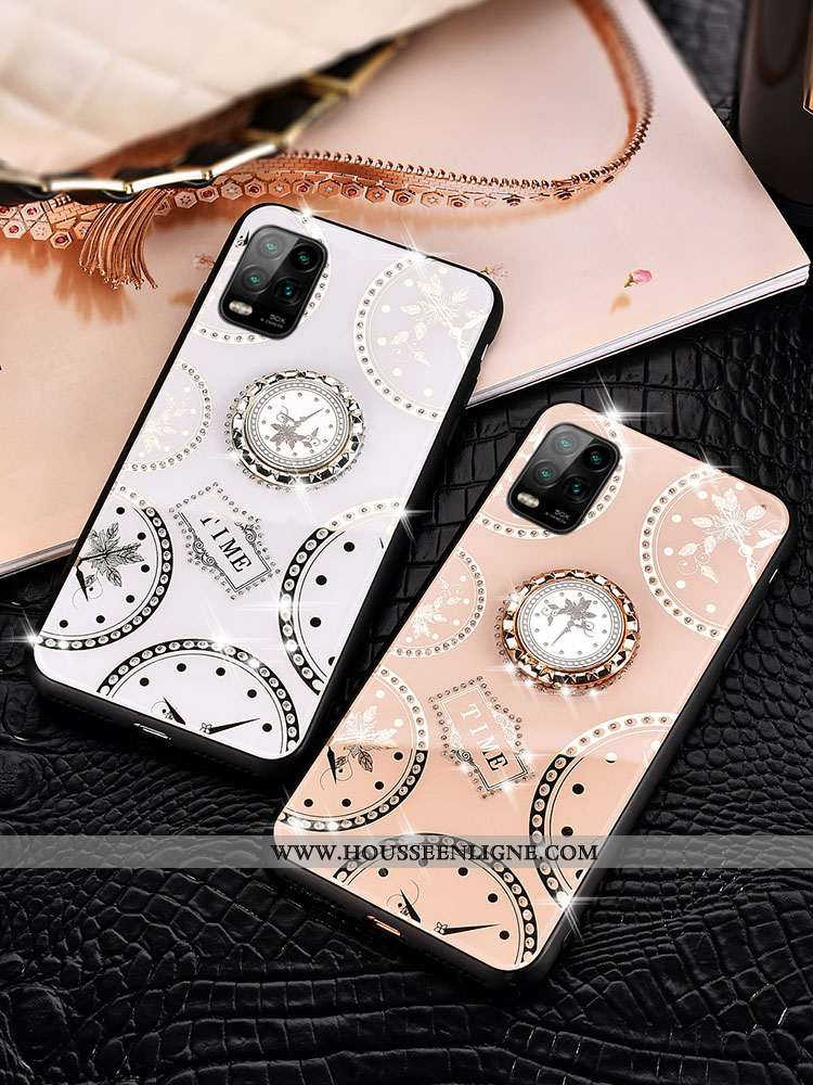 Étui Xiaomi Mi 10 Lite Personnalité Créatif Fluide Doux Silicone Tout Compris Luxe Argent