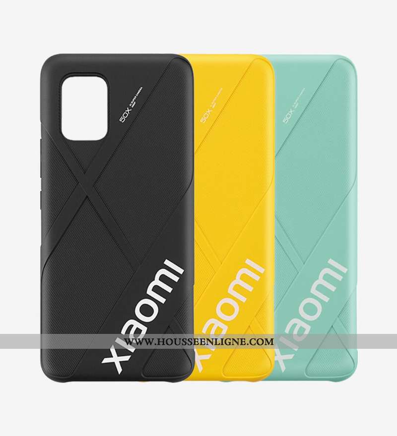 Étui Xiaomi Mi 10 Lite Protection Antidérapant Jeunesse Jaune Authentique Coque Téléphone Portable