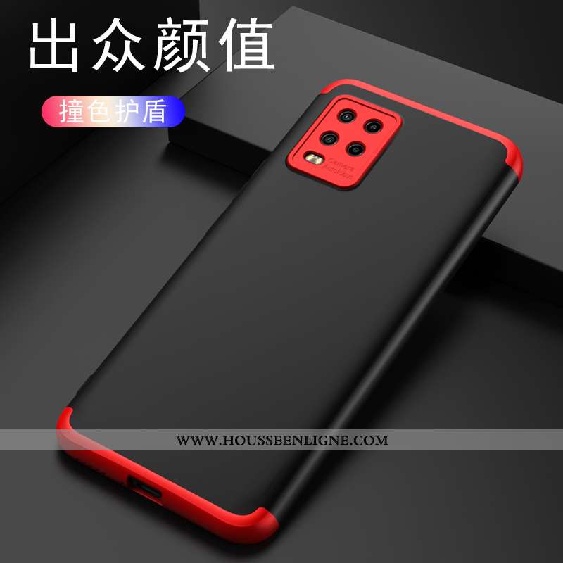 Étui Xiaomi Mi 10 Lite Protection Délavé En Daim Ultra Créatif Légère Rouge