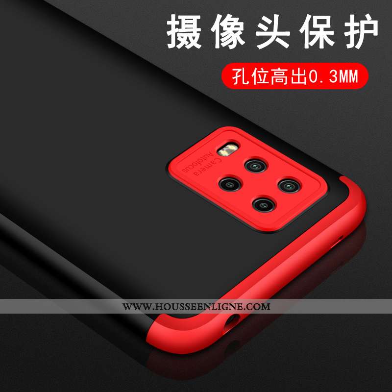 Étui Xiaomi Mi 10 Lite Protection Délavé En Daim Ultra Créatif Légère Rouge