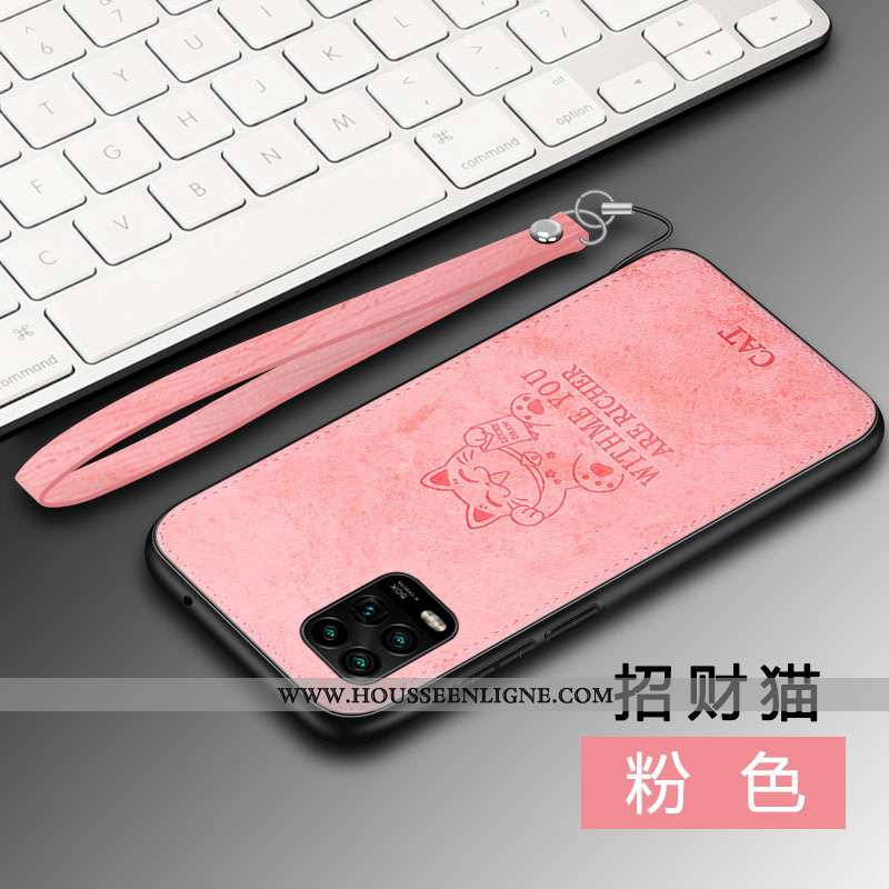 Étui Xiaomi Mi 10 Lite Protection Personnalité Petit Nouveau Modèle Fleurie À Bord Incassable Rose