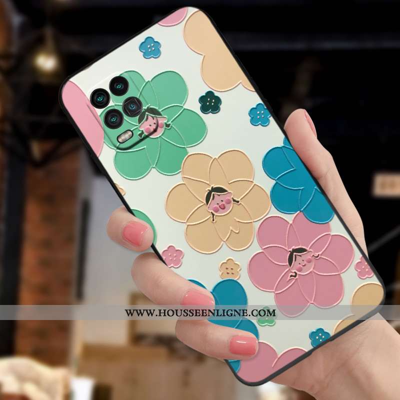 Étui Xiaomi Mi 10 Lite Silicone Mode Créatif Vent Simple Nouveau Personnalité Rose