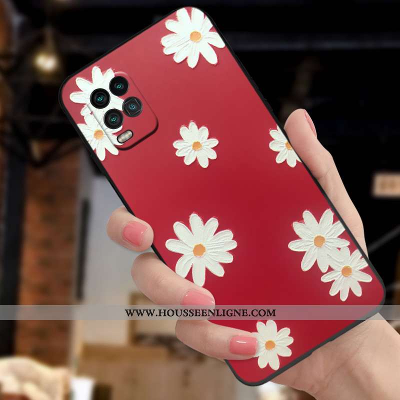 Étui Xiaomi Mi 10 Lite Silicone Mode Créatif Vent Simple Nouveau Personnalité Rose