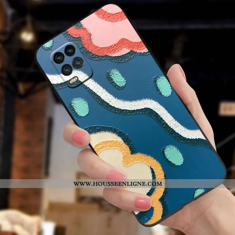 Étui Xiaomi Mi 10 Lite Silicone Mode Créatif Vent Simple Nouveau Personnalité Rose