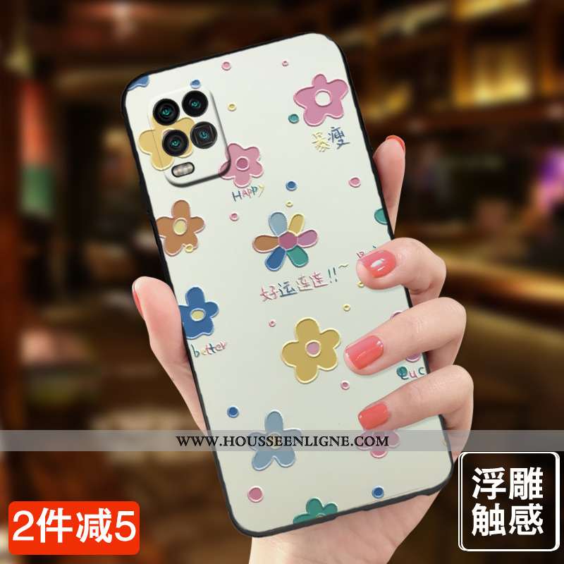 Étui Xiaomi Mi 10 Lite Silicone Mode Créatif Vent Simple Nouveau Personnalité Rose
