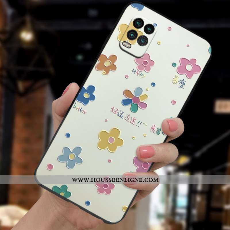 Étui Xiaomi Mi 10 Lite Silicone Mode Créatif Vent Simple Nouveau Personnalité Rose