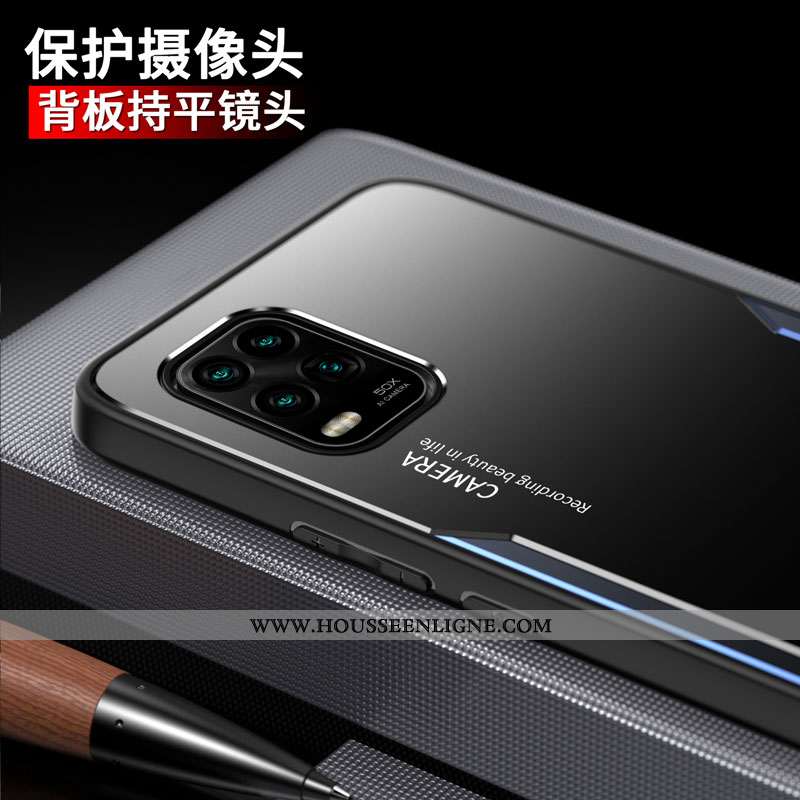 Étui Xiaomi Mi 10 Lite Ultra Légère Petit Tout Compris Métal Téléphone Portable Noir