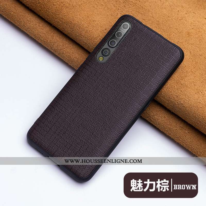 Étui Xiaomi Mi 10 Luxe Personnalité Business Créatif Difficile Ultra Coque Bleu Foncé